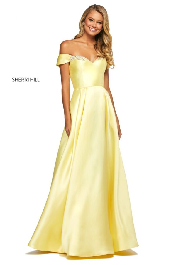 sherri hill yellow prom